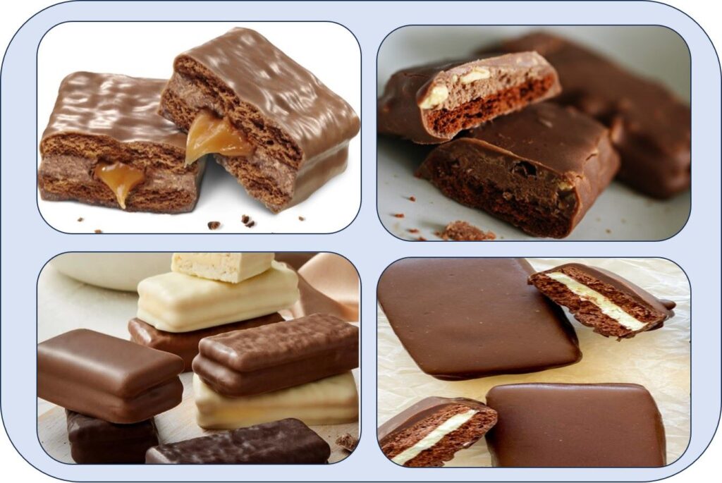 Different varieties of Tim Tam chocolate biscuits